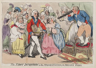 KG 16419
<br/>
The first interview or the presentation of the Prusian pearl
<br/>
<em>Cruikshank, Isaac (1764-1811)</em>